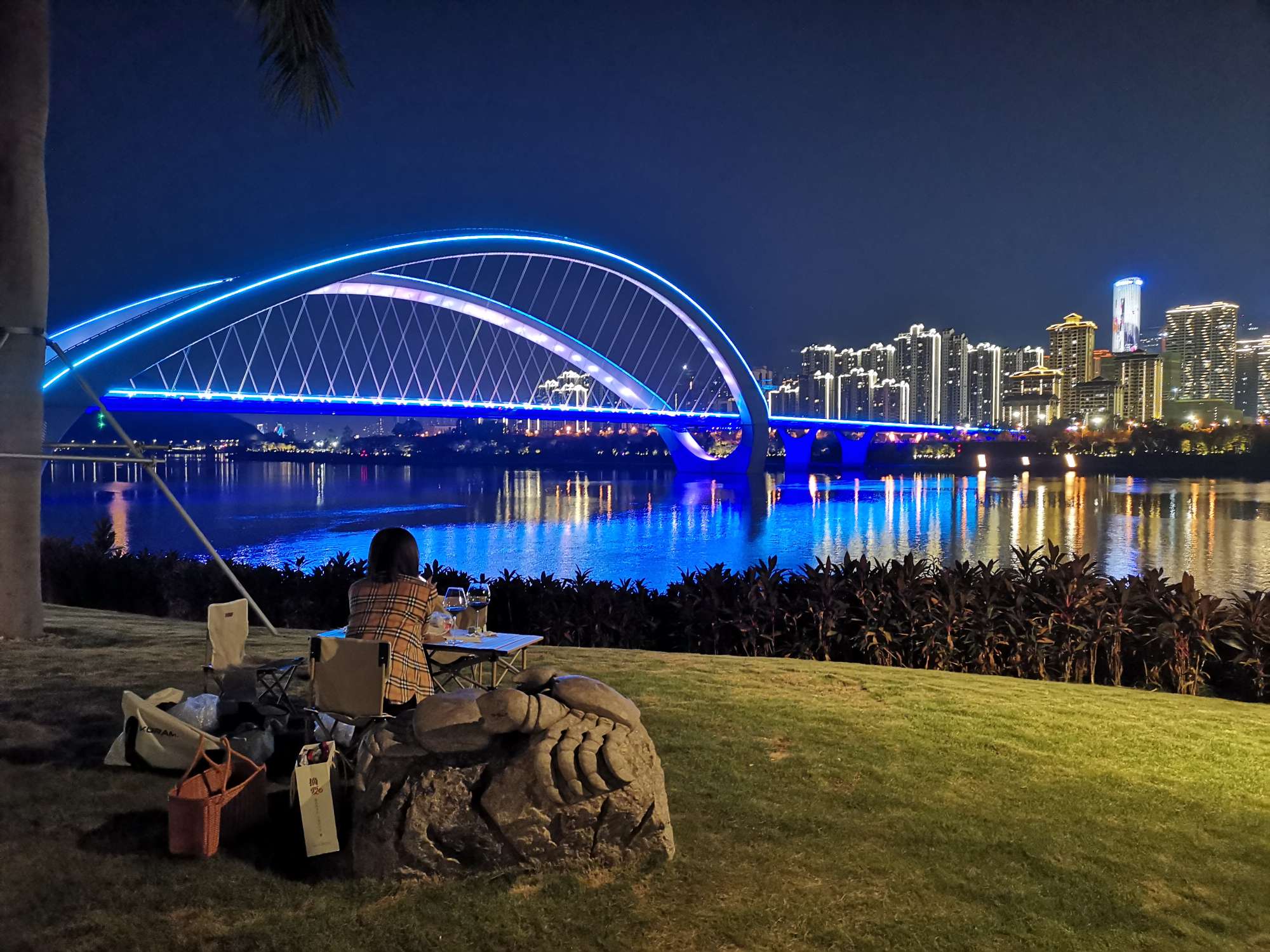 邕江夜景图片