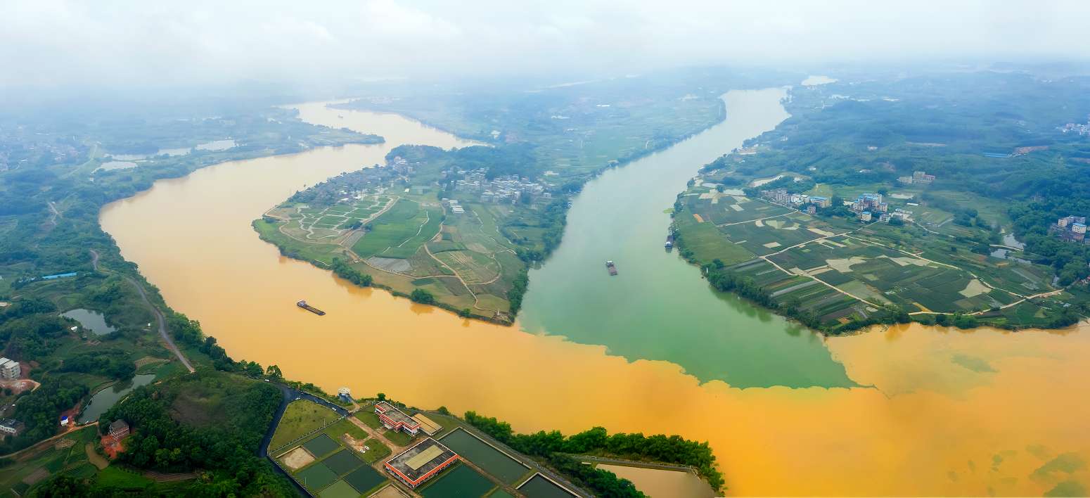 我拍大美中国#泾渭分明三江口——中国环境网