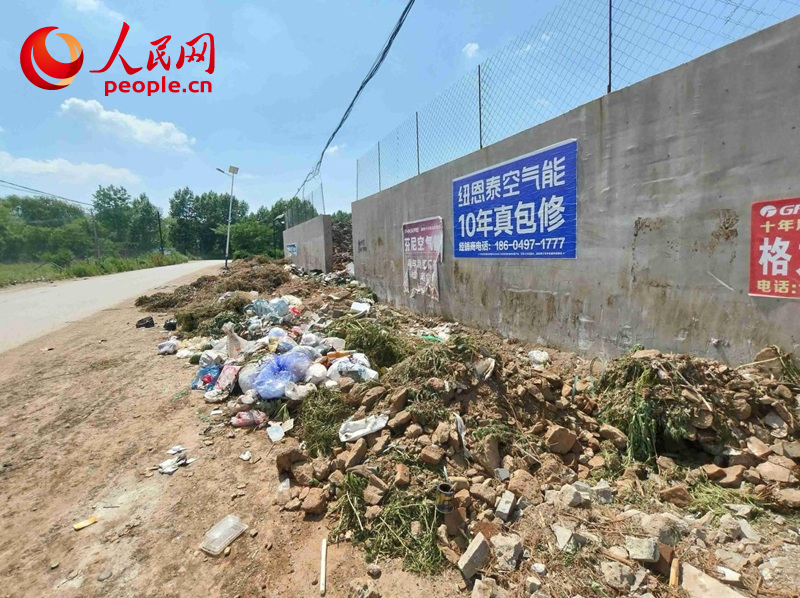 6月10日,龙湾村附近的垃圾堆。人民网记者 汤龙摄